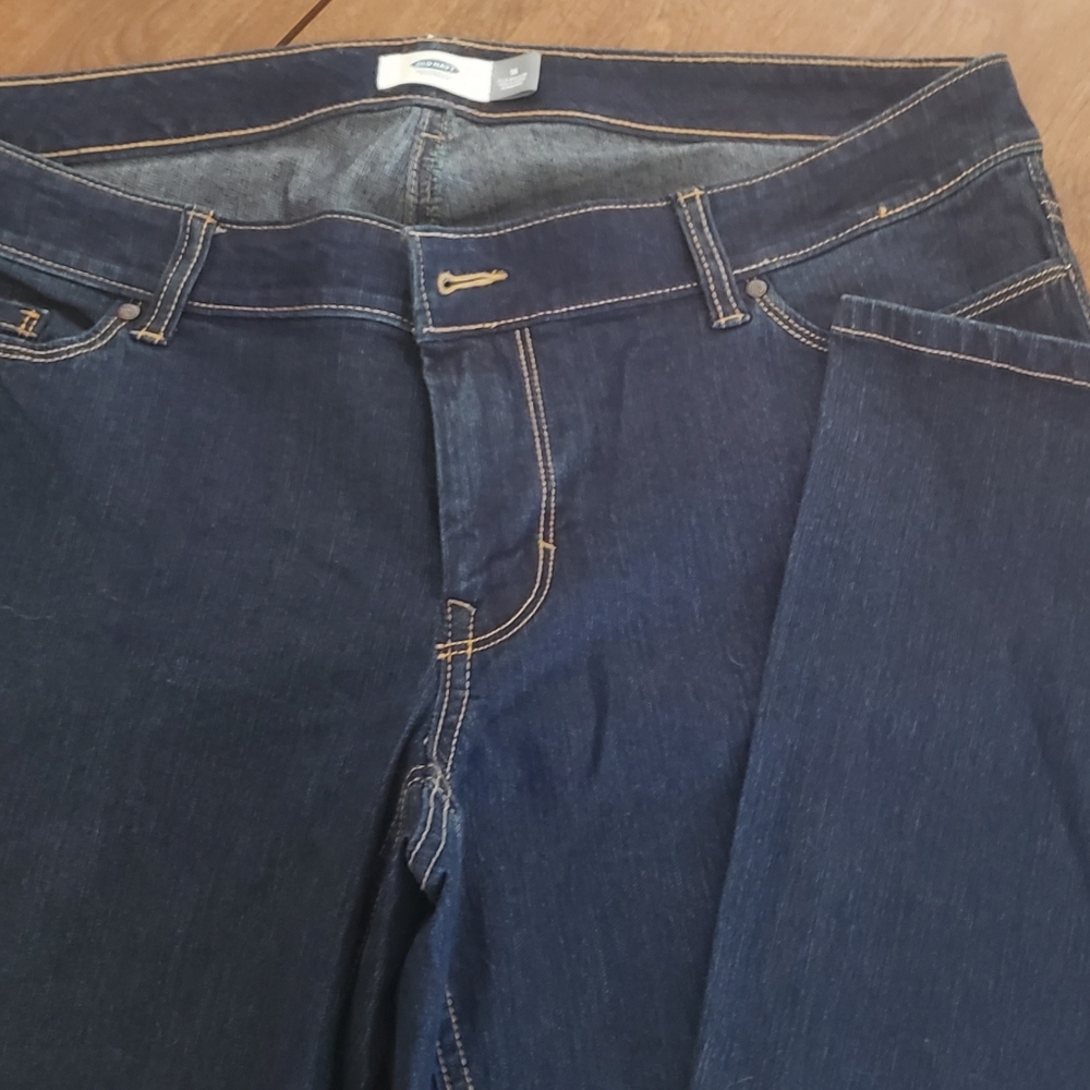 Old Navy Dark Blue Jeans 16 Plus Regular